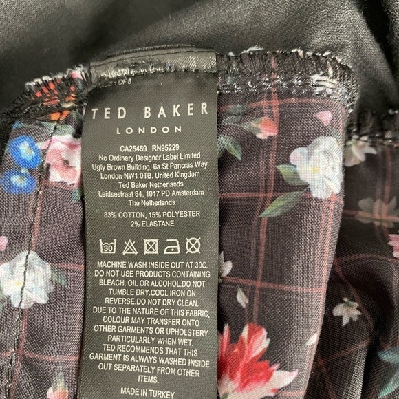 Ted Baker London Debra Zebra Skinny Jeans in Velvet Black NWT Size 27 - Picture 12 of 13